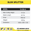 TG-CBS42 | BLOK SPLITTER | MESIN POTONG PAVING BLOK | TIGON - Image 2