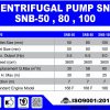 SNB-50 | CENTRIFUGAL PUMP | POMPA SENTRIFUGAL | NISHIKAWA - Image 2