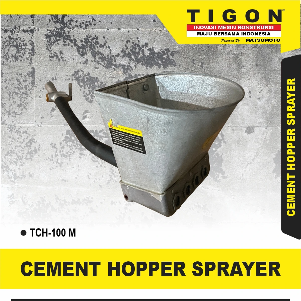 TCH-100 M | CEMENT HOPPER SPRAYER | SPRAYER HOPPER SEMEN | TIGON