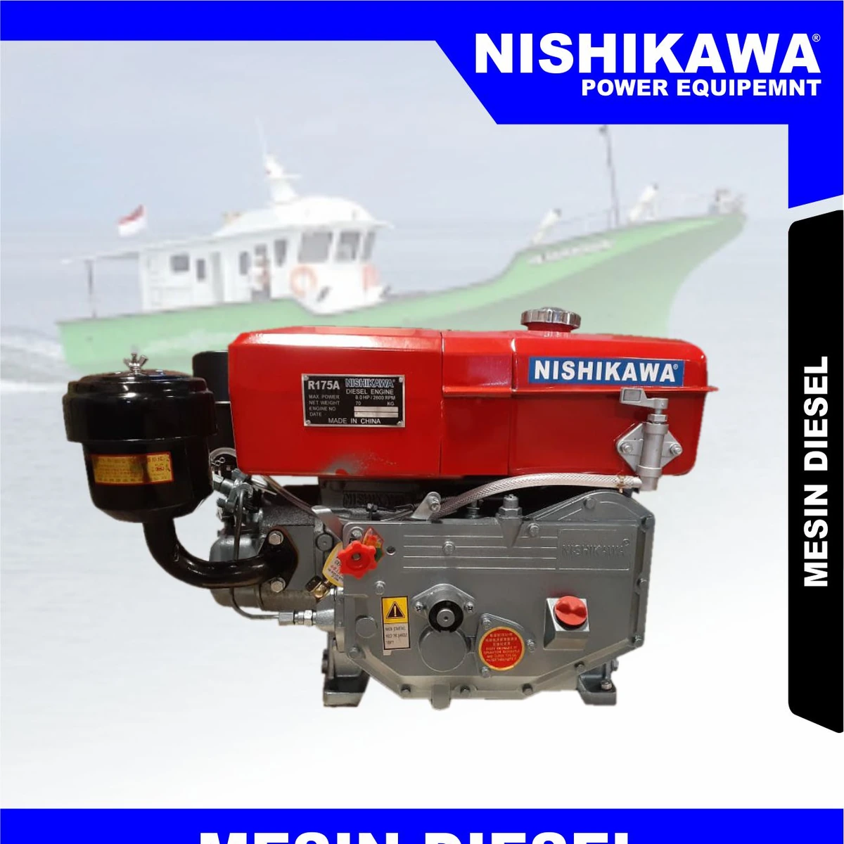 R-175 A | DIESEL GENERATOR | MESIN DIESEL | NISHIKAWA