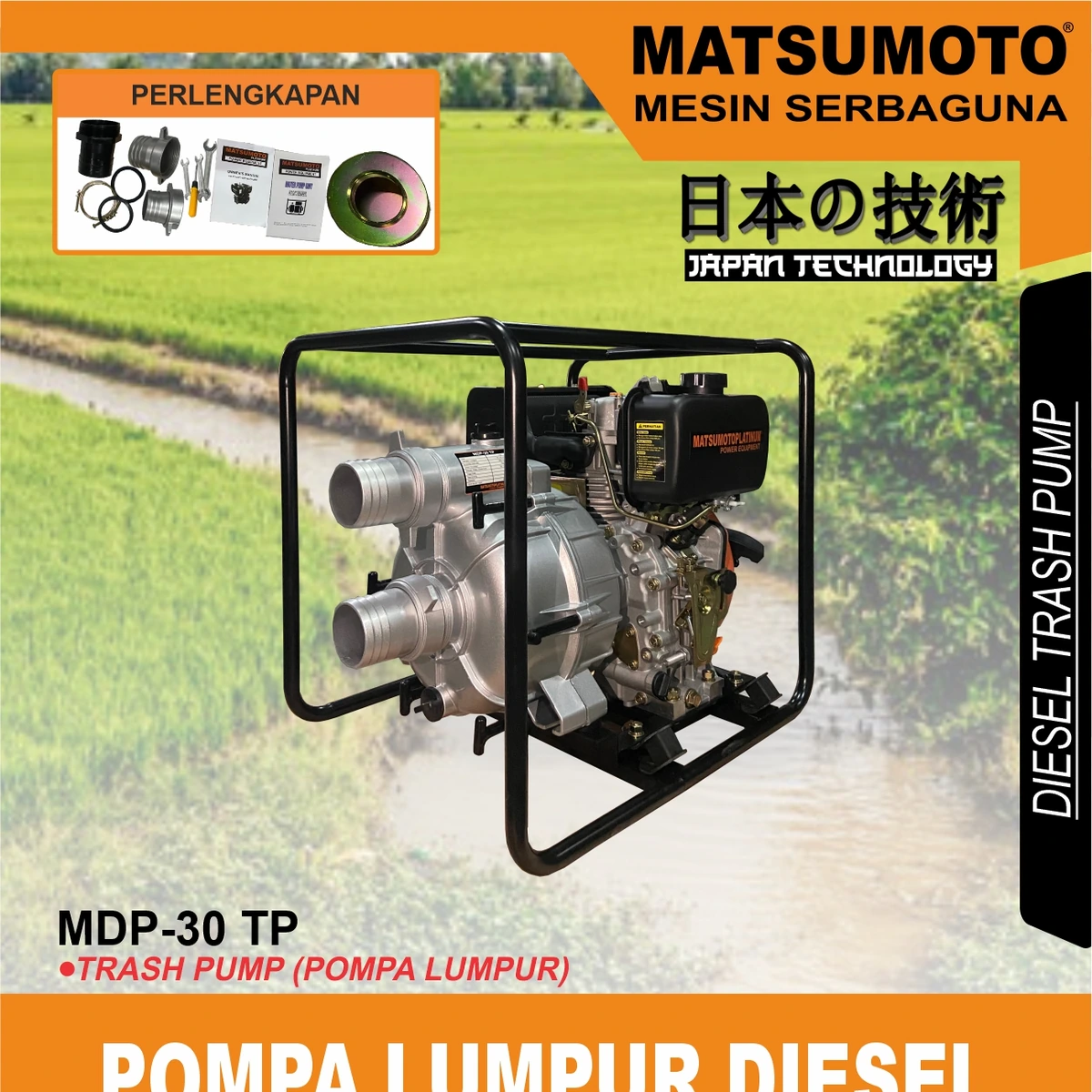 MATSUMOTO MDP-30 TP / POMPA LUMPUR DIESEL
