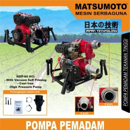 MDP-80 HCI | HIGH PRESSURE DIESEL WATER PUMP | POMPAN AIR DIESEL TEKANAN TINGGI | MATSUMOTO