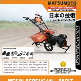 MTM-900 RD | TILLER MACHINE | MESIN BEDENGAN / PARIT | MATSUMOTO