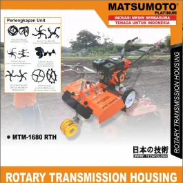 MTM-1680 RTH | TILLER MACHINE | CULTIVATOR CAKAR BAJA | MATSUMOTO