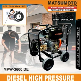 MPW-3600 DE | DIESEL HIGH PRESSURE WASHER | MESIN STEAM BERTEKANAN TINGGI DIESEL | MATSUMOTO