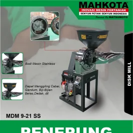 MDM 9-21 SS | DISC MILL | MESIN GILING TEPUNG | MAHKOTA