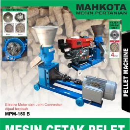 MPM-150 B | PELLET MACHINE | MESIN CETAK PELET | MAHKOTA