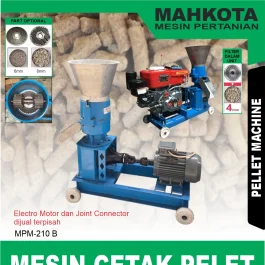 MPM-210 B | PELLET MACHINE | MESIN CETAK PELET | MAHKOTA