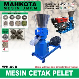 MPM-300 B | PELLET MACHINE | MESIN CETAK PELET | MAHKOTA