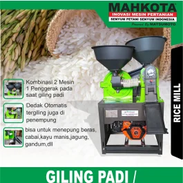 KD-555 WG | RICE MILL | MESIN GILING PADI / KOMBINASI GRINDER | MAHKOTA
