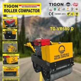 TG-VR680 D | ROLLER COMPACTOR | MESIN PEMADAT TANAH | TIGON