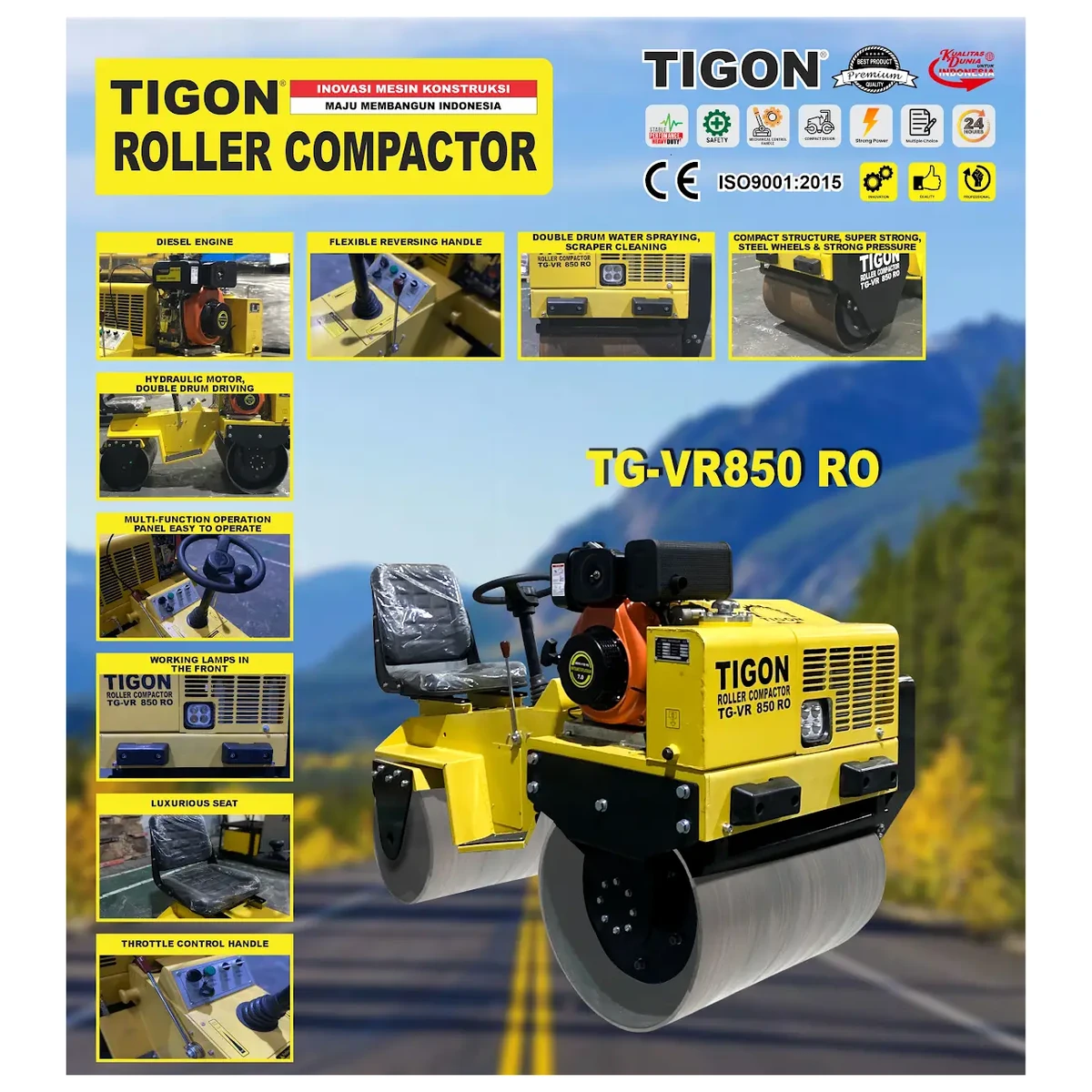TIGON TG-VR850 RO | ROLLER COMPACTOR