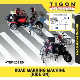 TRM-202 RO | ROAD MAKING MACHINE (RIDE ON) | MESIN CAT MARKA JALAN | TIGON