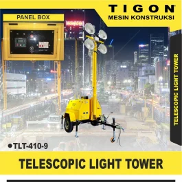 TLT-410-9 | MOBILE LIGHT TOWER | TELESCOPIC LIGHT TOWER | TIGON