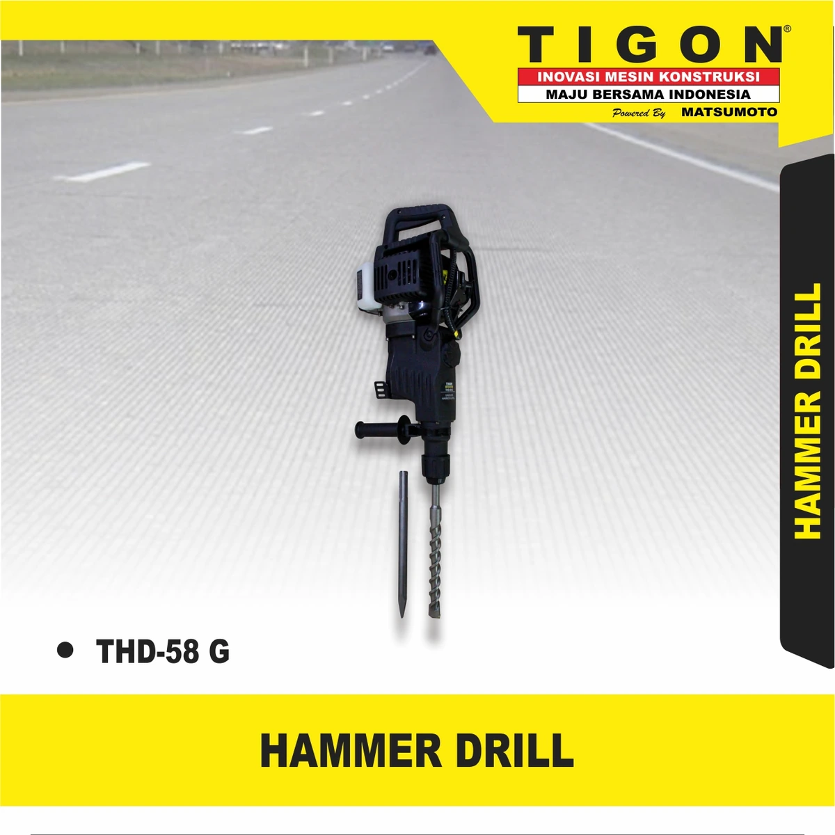 THD-58 G | HAMMER DRILL | ALAT PENGHANCUR BETON | TIGON