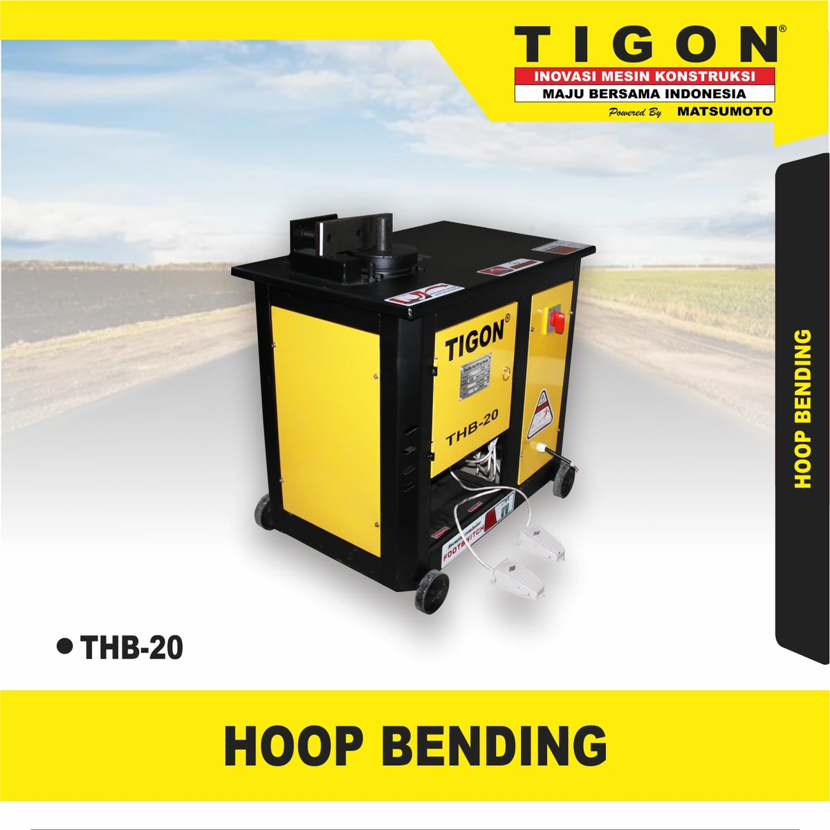 THB-20 | STEEL BAR | HOOP BENDING | MESIN PENEKUK BESI | TIGON