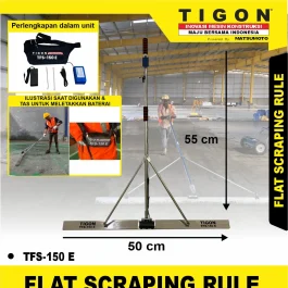 TFS-150 E | FLAT SCRAPING RULE CEMENT | FLAT SCRAPING RULE | ALAT PERATA SEMEN | TIGON
