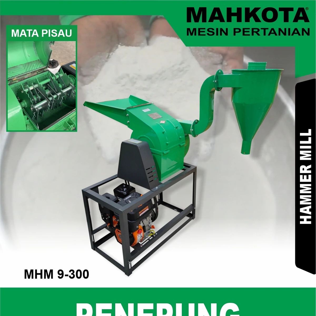MHM 9-300 | HAMMER MILL | MESIN PENEPUNG | MAHKOTA
