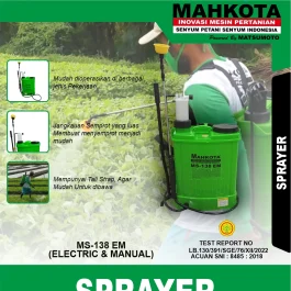 MS-138 EM | SPRAYER | ALAT SEMPROT HAMA ELEKTRIK & MANUAL | MAHKOTA