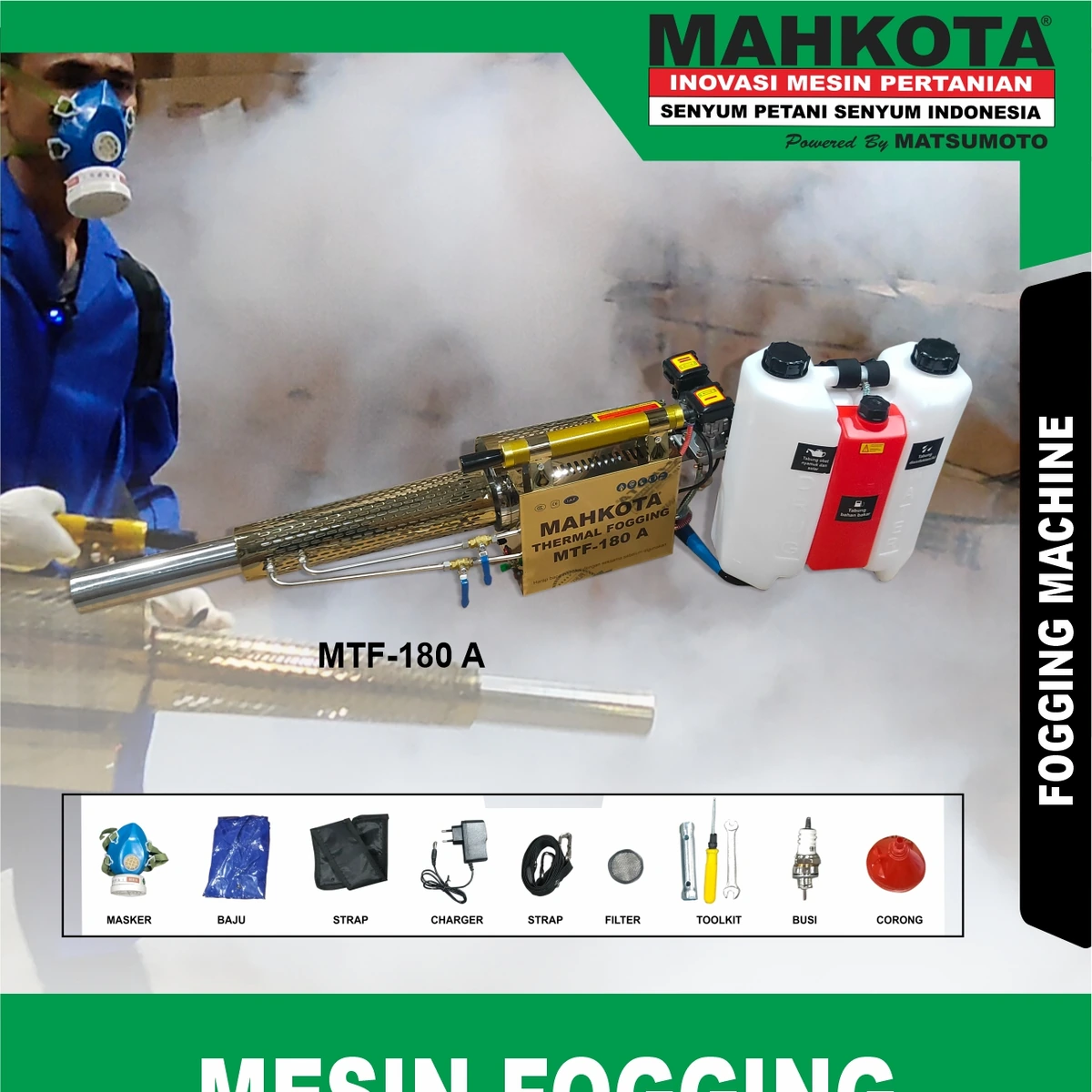 MTF-180 A | FOGGING MACHINE | MESIN FOGGING | MAHKOTA