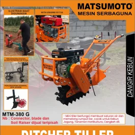 MTM-380 G | TILLER MACHINE | MESIN BEDENGAN / PARIT | MATSUMOTO
