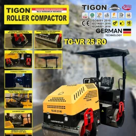 TG-VR25 RO | ROLLER COMPACTOR RIDE ON | MESIN PEMADAT TANAH | TIGON