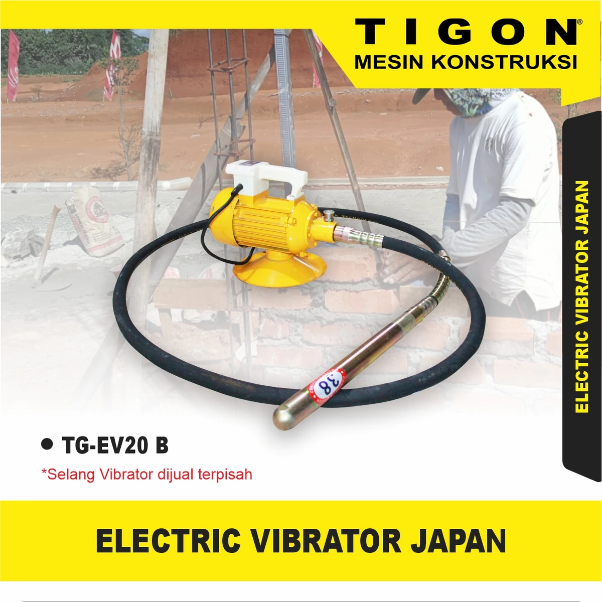TG-EV20 B | ELECTRIC VIBRATOR | VIBRATOR ELEKTRIK | TIGON