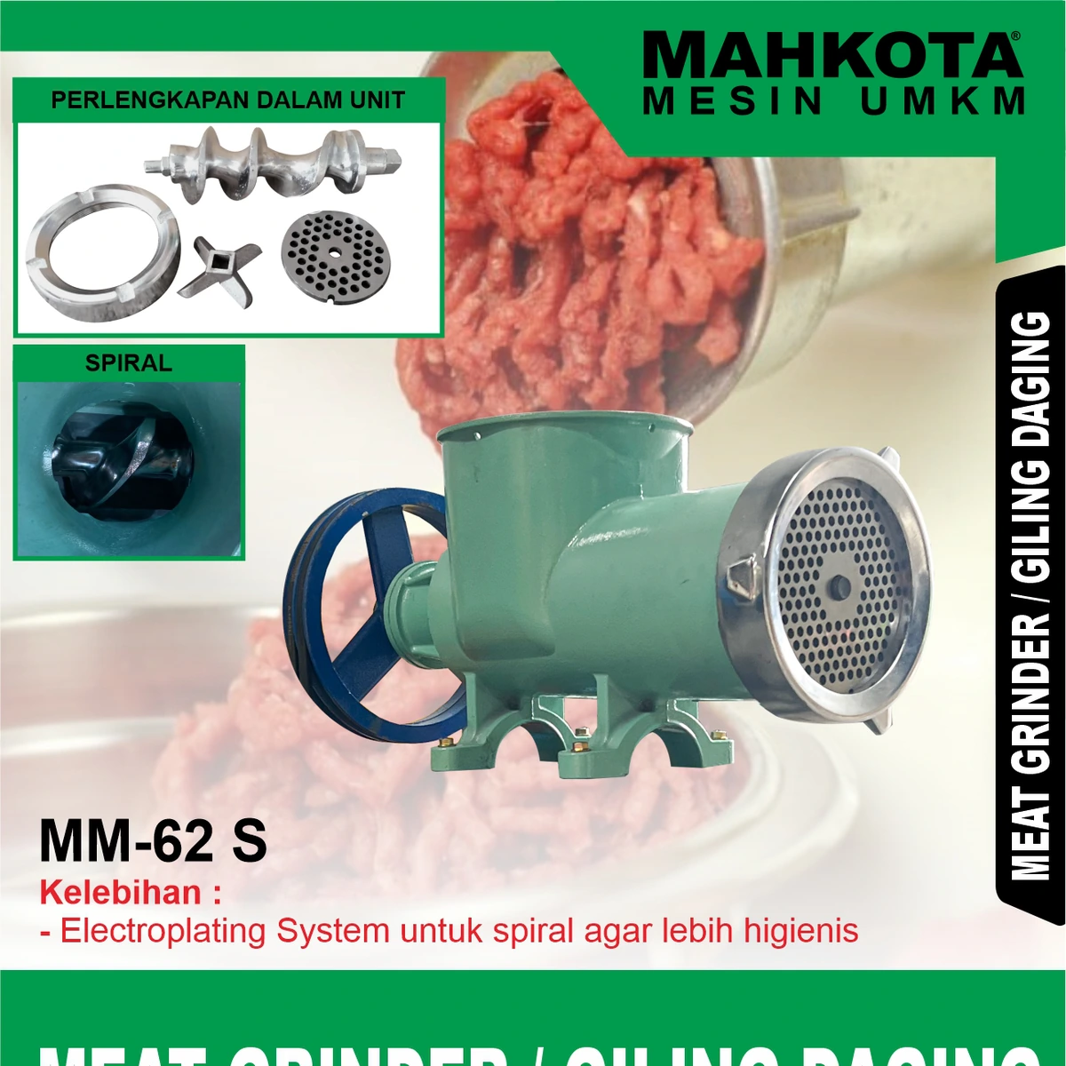 MM-62 S | MEAT GRINDER | GILING DAGING | MAHKOTA