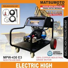 MPW-430 E3 | ELECTRIC HIGH PRESSURE WASHER | MESIN STEAM ELEKTRIK BERTEKANAN TINGGI | MATSUMOTO