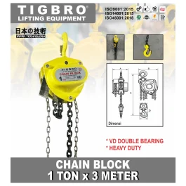 TIGBRO 1TON X 3M / CHAIN BLOCK
