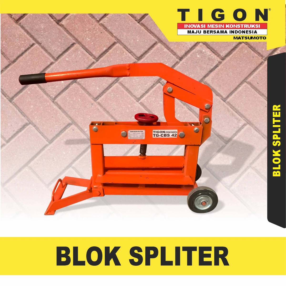 TG-CBS42 | BLOK SPLITTER | MESIN POTONG PAVING BLOK | TIGON