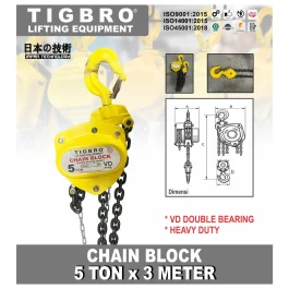 TIGBRO 5TON X 3M / CHAIN BLOCK
