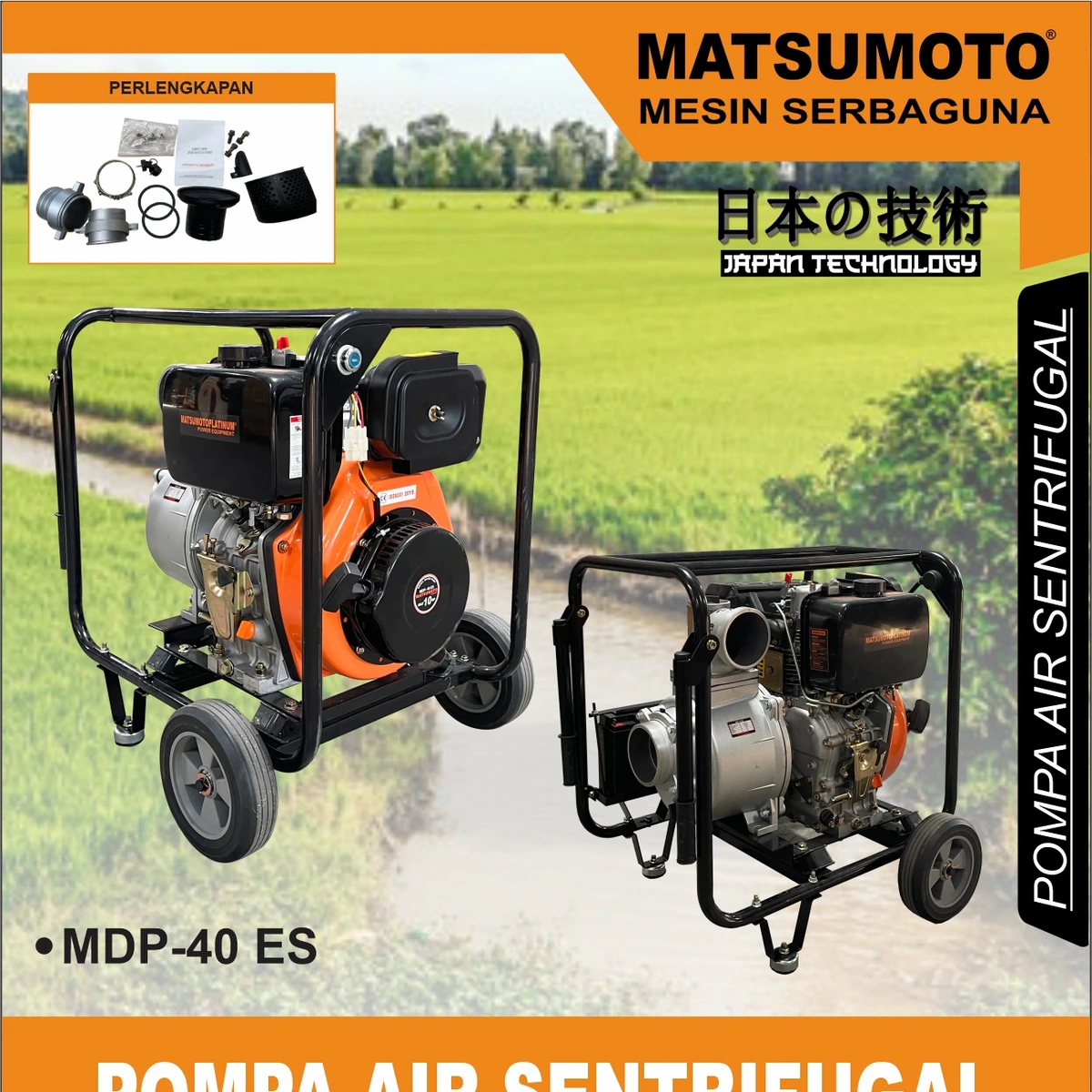 MDP-40 ES | DIESEL WATER PUMP | POMPA AIR DIESEL | MATSUMOTO