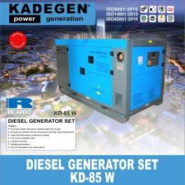 KD-85 W | DIESEL GENERATOR SET | KADEGEN