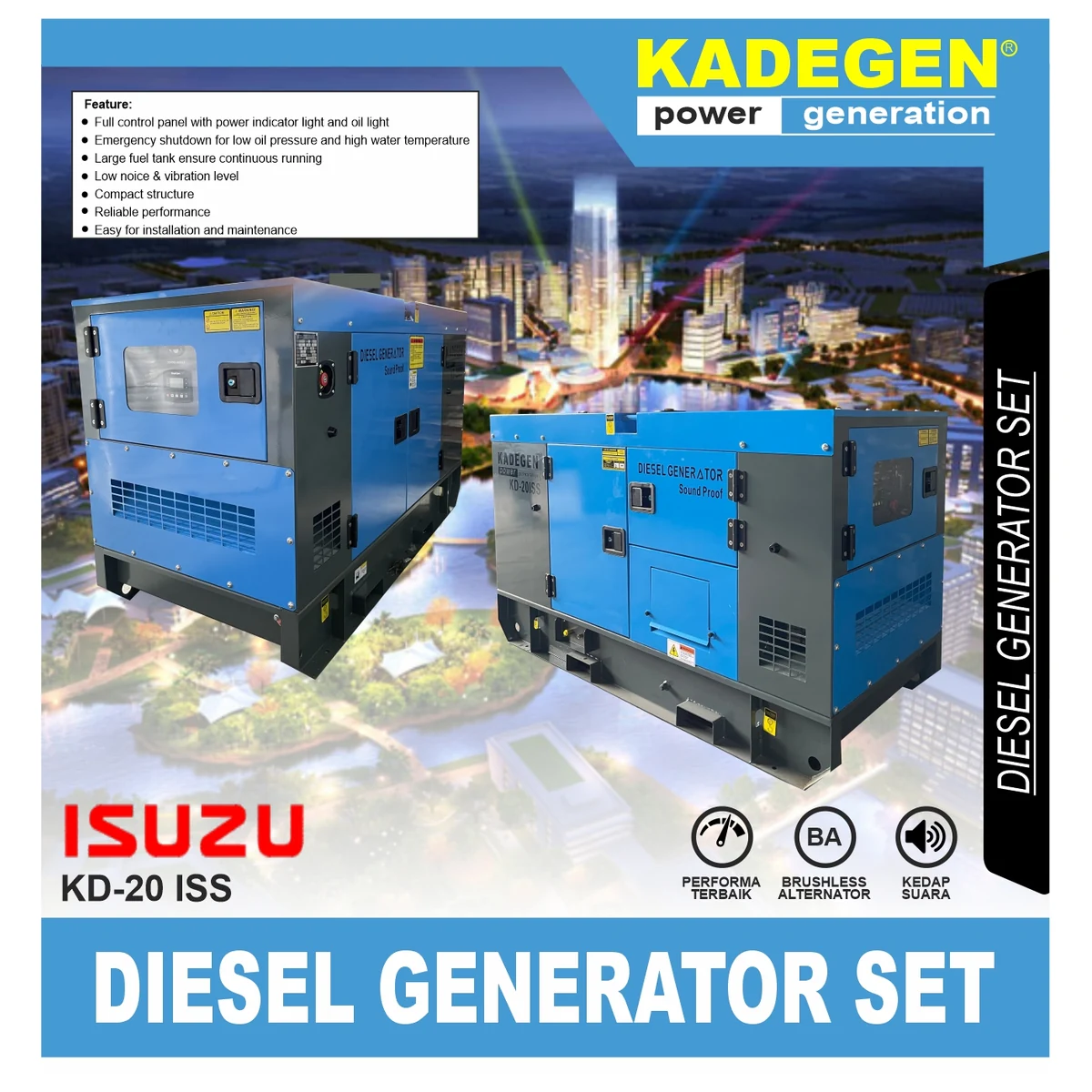 KADEGEN KD-20 ISS / DIESEL GENERATOR SET