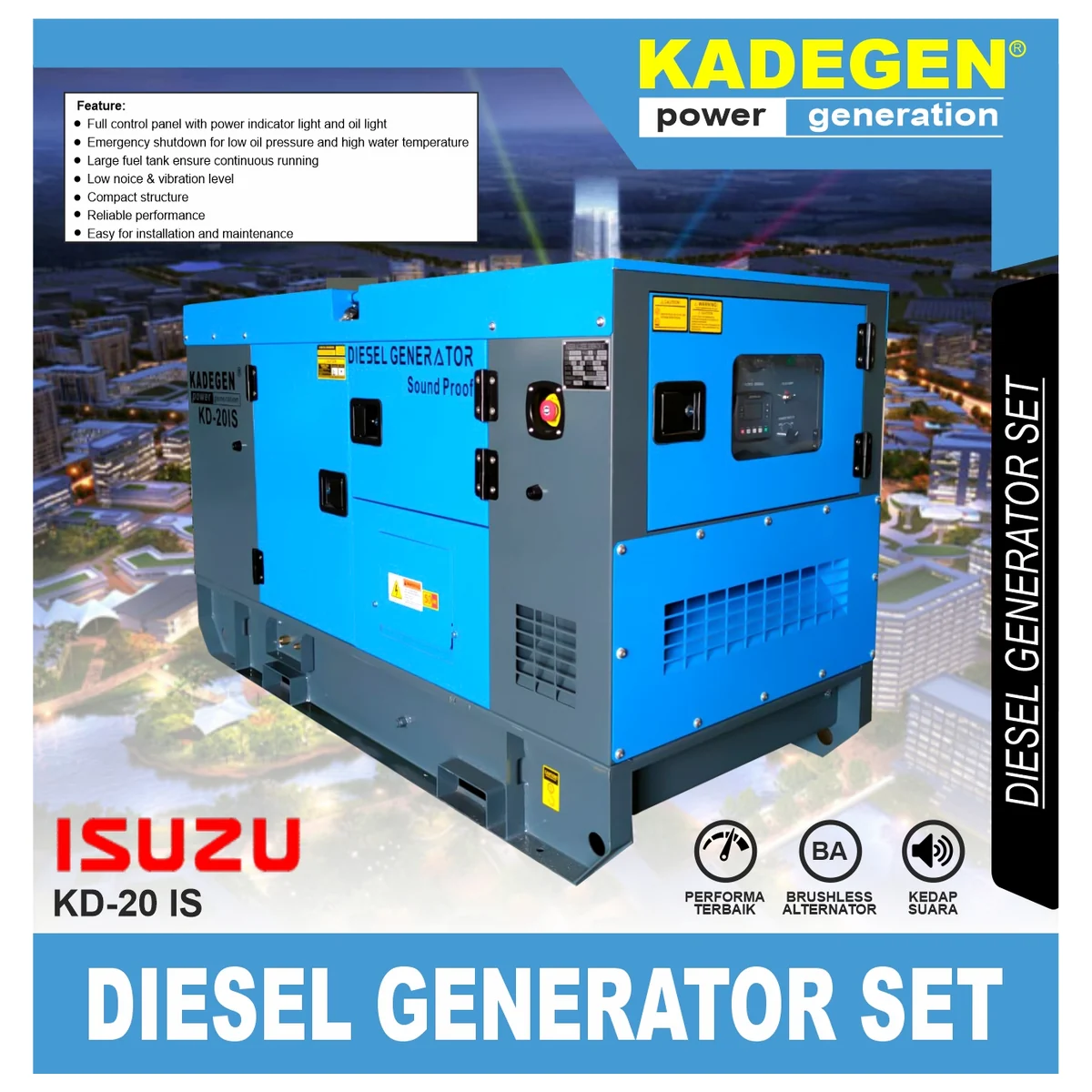 KADEGEN KD-20 IS / DIESEL GENERATOR SET