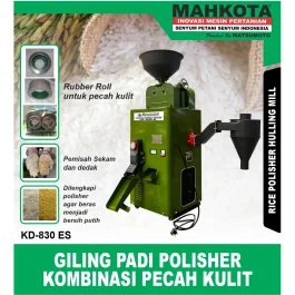 MAHKOTA KD-830 ES / GILING PADI POLISHER KOMBINASI PECAH KULIT