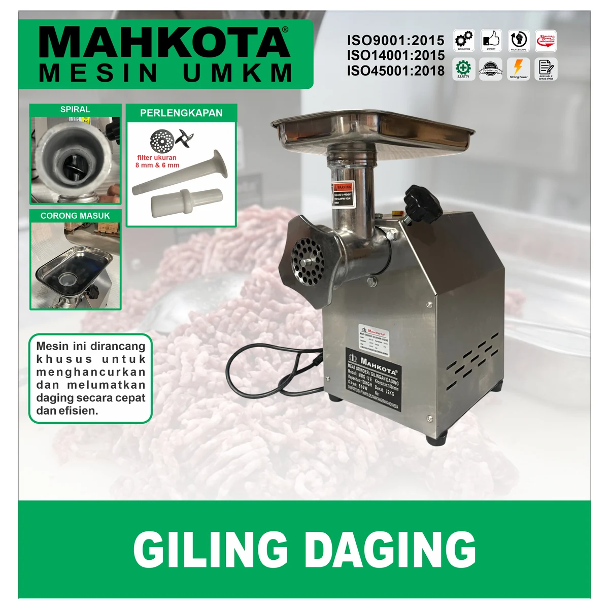 MAHKOTA MMG-12 E / GILING DAGING