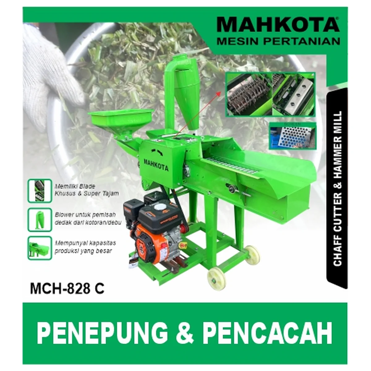 MAHKOTA MCH 828 C / PENEPUNG & PENCACAH