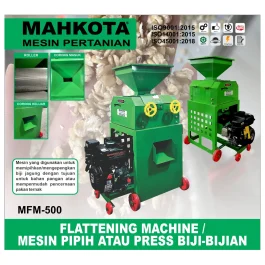 MAHKOTA MFM-500 / FLATTENING MACHINE / MESIN PIPIH ATAU PRESS BIJI-BIJIAN