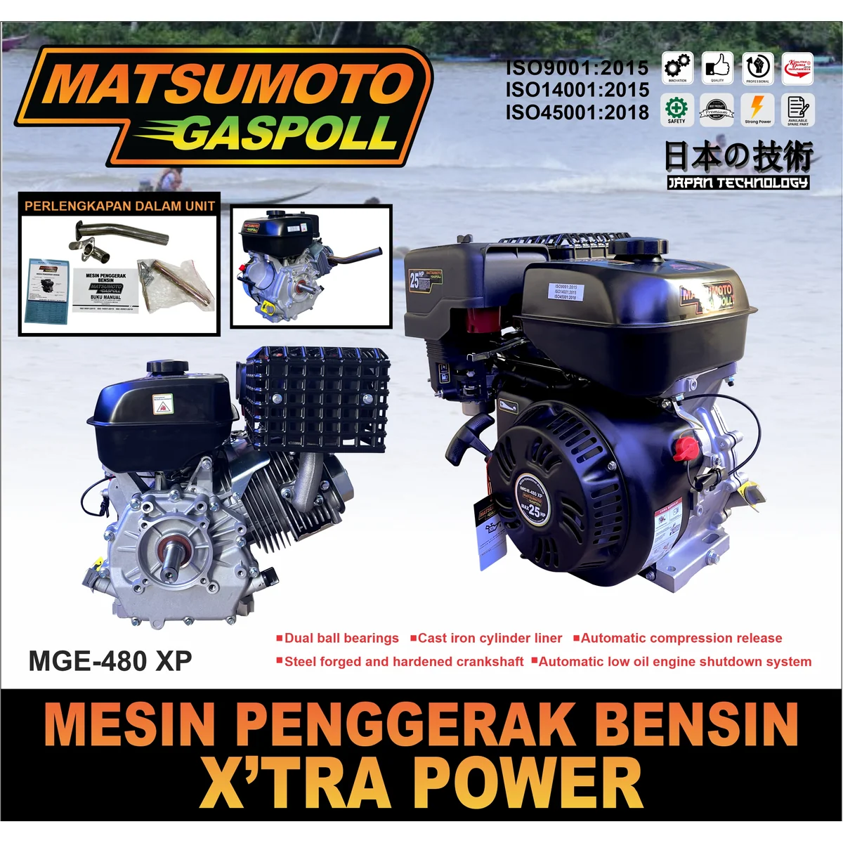 MATSUMOTO GASPOLL MGE-480 XP / MESIN PENGGERAK BENSIN