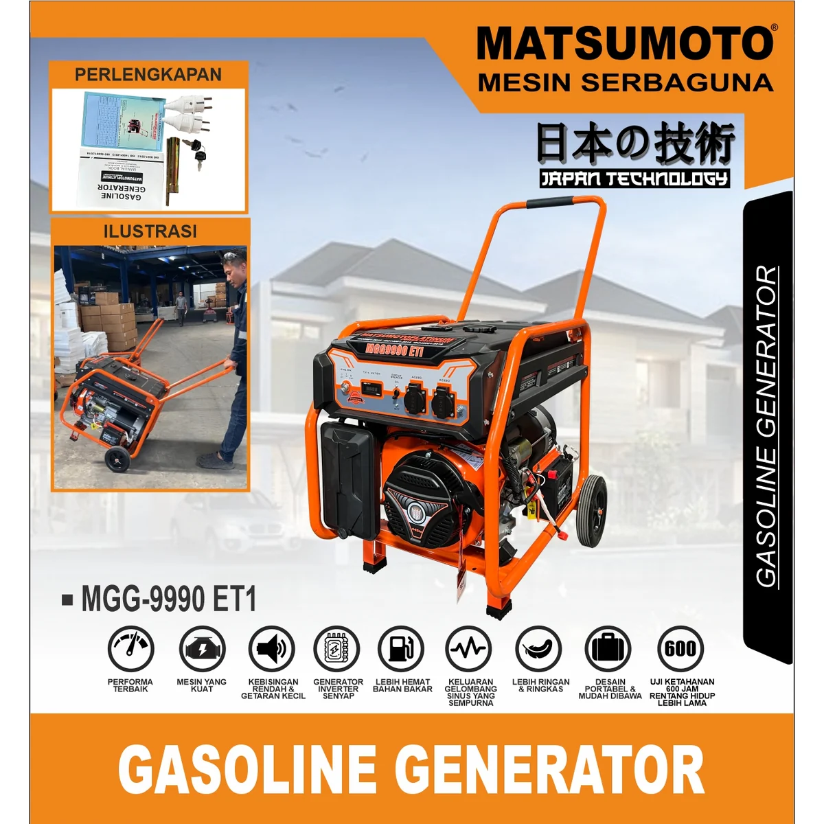 MATSUMOTO MGG-9990 ET1 / GASOLINE GENERATOR