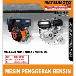 MATSUMOTO MGX-420 ND1 / NDE1 / MESIN PENGGERAK BENSIN