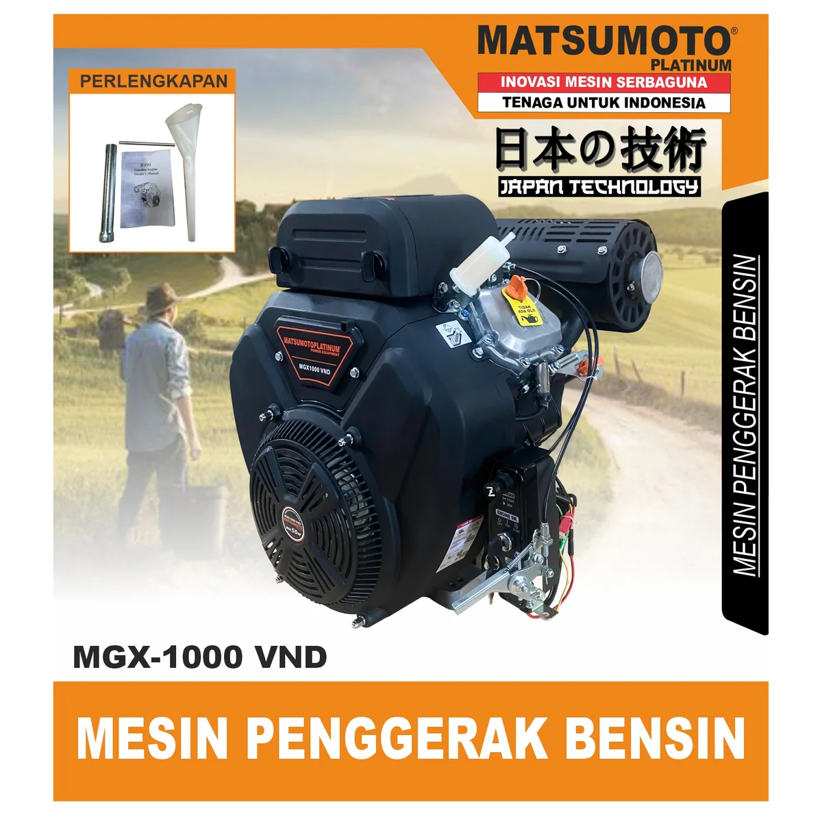 MATSUMOTO MGX 1000 VND / MESIN PENGGERAK BENSIN