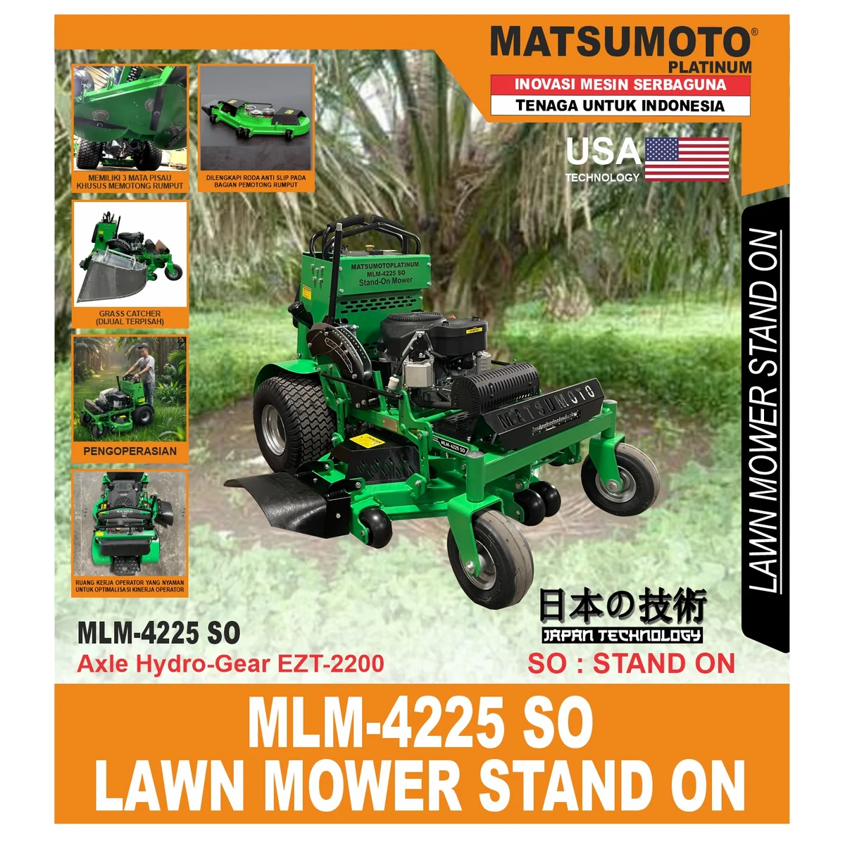 MATSUMOTO MLM 4225 SO / LAWN MOWER STAND ON