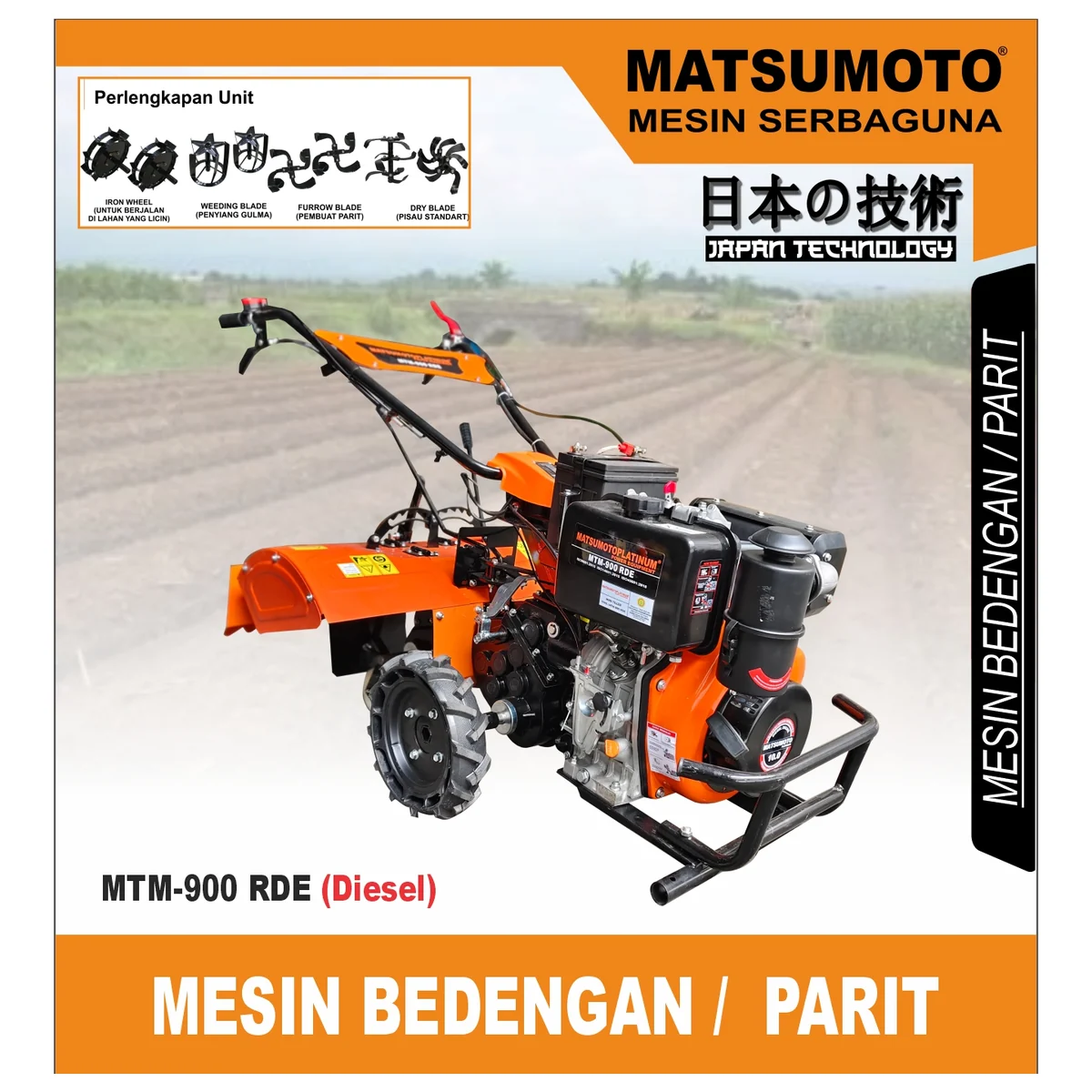 MATSUMOTO MTM-900 RDE / MESIN BEDENGAN / PARIT