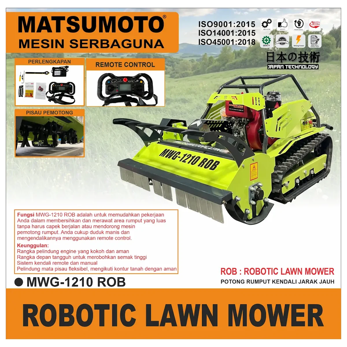 MATSUMOTO MWG-1210 ROB / ROBOTIC LAWN MOWER