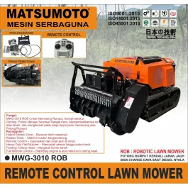 MATSUMOTO MWG-3010 ROB | REMOTE CONTROL LAWN MOWER