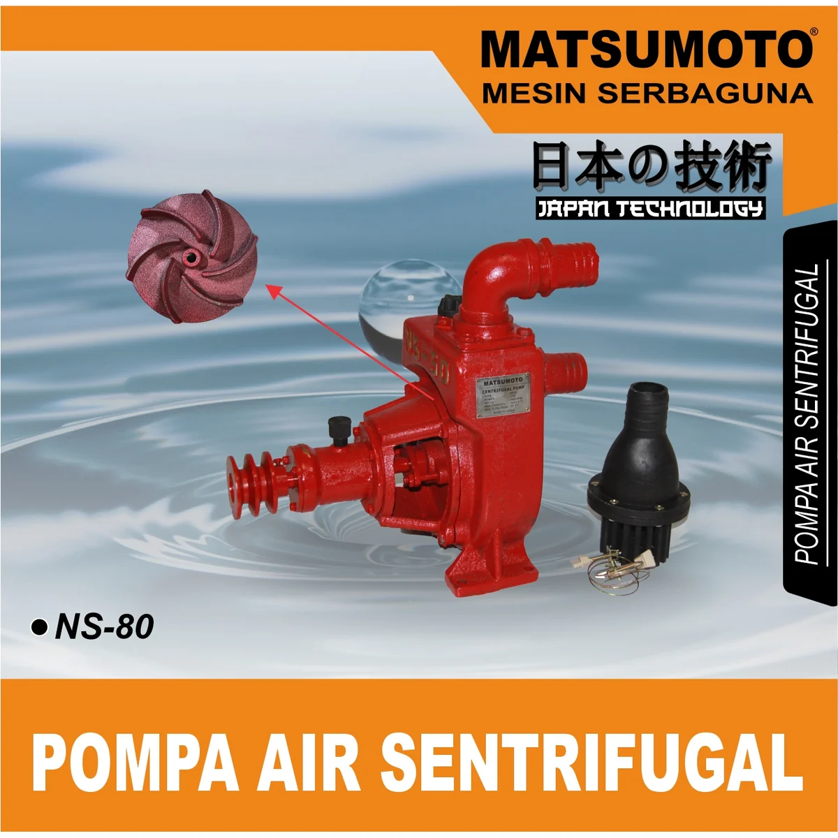 MATSUMOTO NS-80 / POMPA AIR SENTRIFUGAL