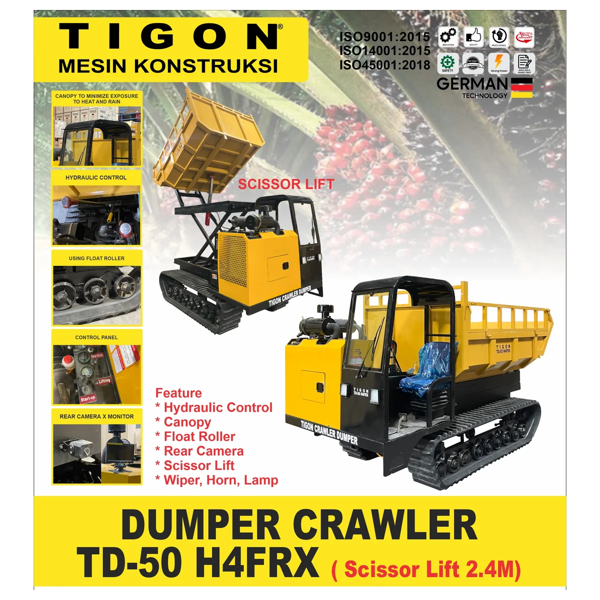 TIGON TD-50 H4FRX / DUMPER CRAWLER